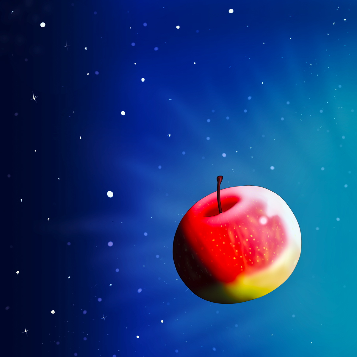 漂流するりんご